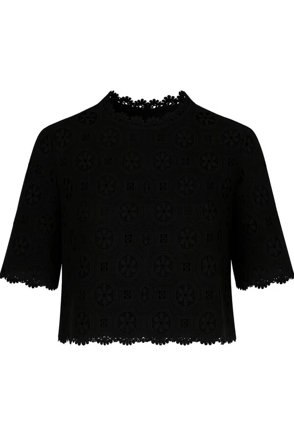 Blusa em renda guipir Kwi