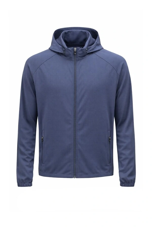Jaqueta masculina esportiva com capuz Kwi