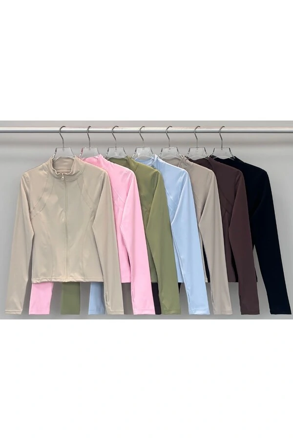 Jaqueta poliamida fitness Kwi