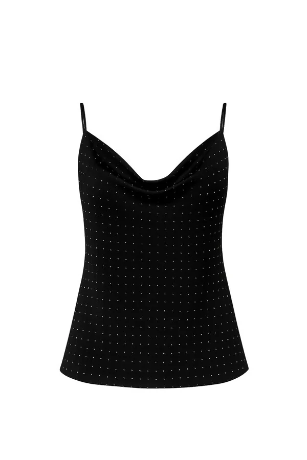 Blusa de alcinha com brilhos Kwi