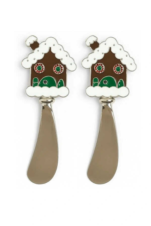 Kit espátulas em metal natal 2 pçs Kwi