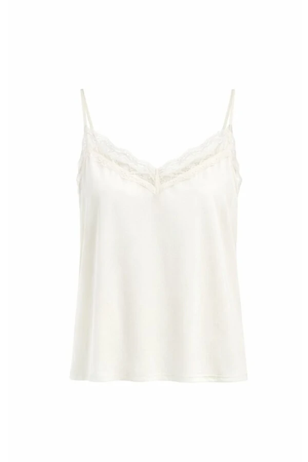 Regata poliamida com renda Kwi