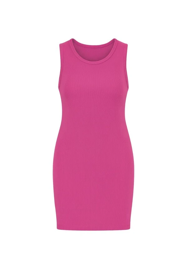 Vestido curto sem manga feminino Kwi