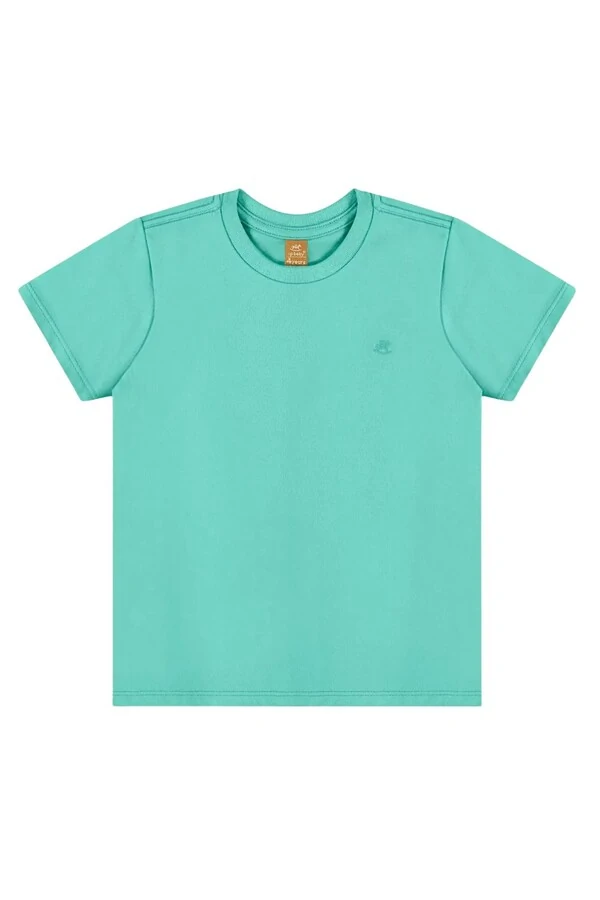 Camiseta manga curta em meia malha Up baby