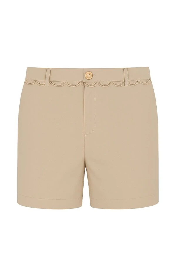 Short plus size detalhe renda Kwi
