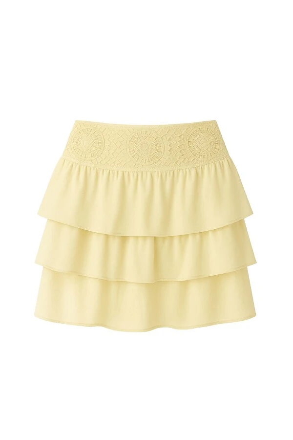 Saia curta babado Kwi