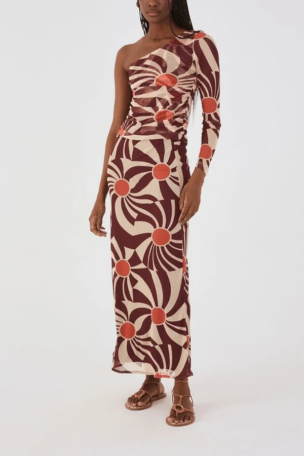 Saia cropped tule Dress to