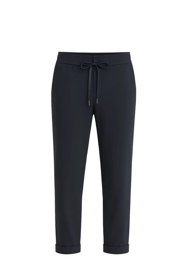 Calça de alfaiataria esportiva com cordão Kwi