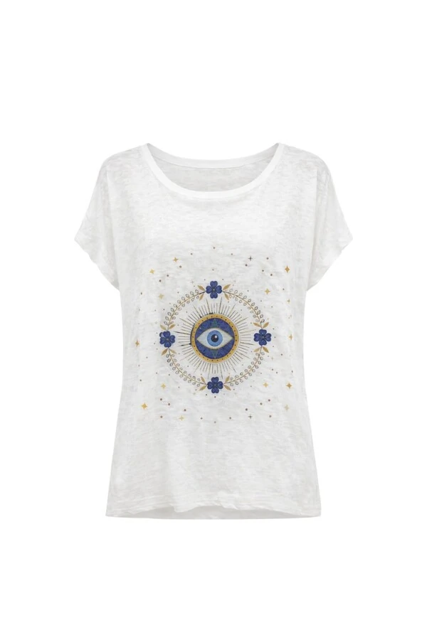 Blusa yoga olho grego malha flamê Kwi