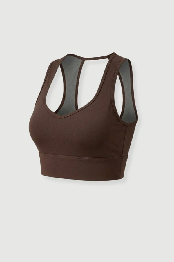 Top fitness com costas abertas Kwi