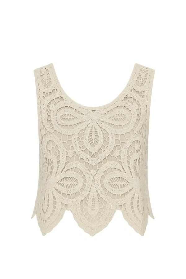Blusa crochê trevo Kwi