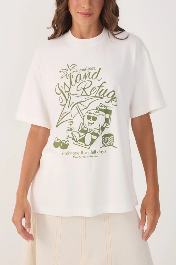 T-shirt silk island Dress to