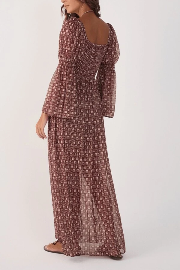 Vestido bata estampa essência Dress to