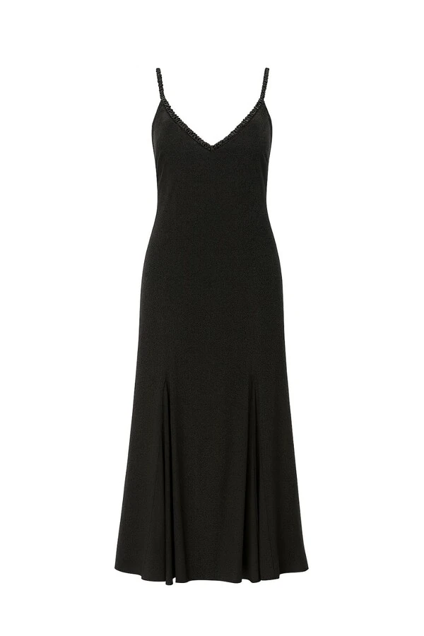 Vestido longo alça fina Kwi