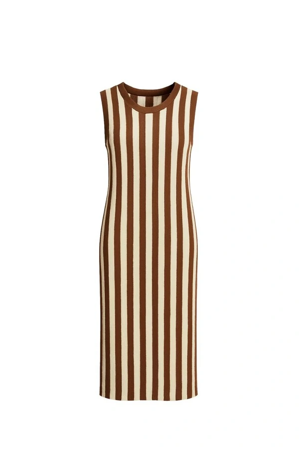 Vestido de tricot listrado Kwi