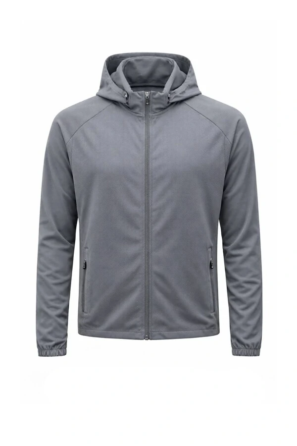 Jaqueta masculina esportiva com capuz Kwi
