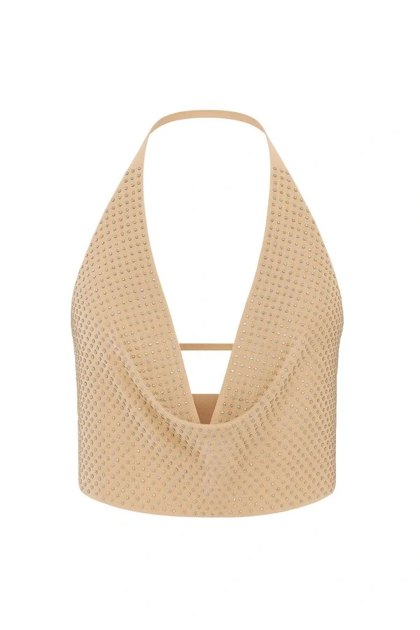 Top degrade com pedraria Kwi