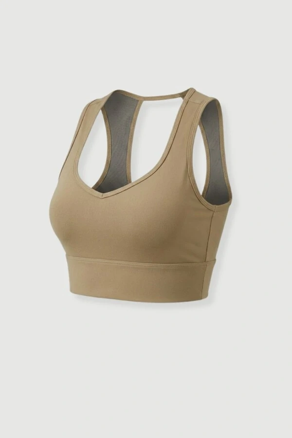 Top fitness com costas abertas Kwi