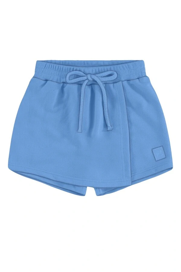 Short saia em moletom sem felpa Up Baby