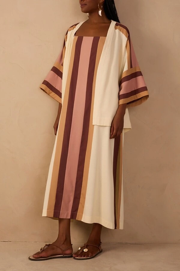 Vestido midi linho color Dress to