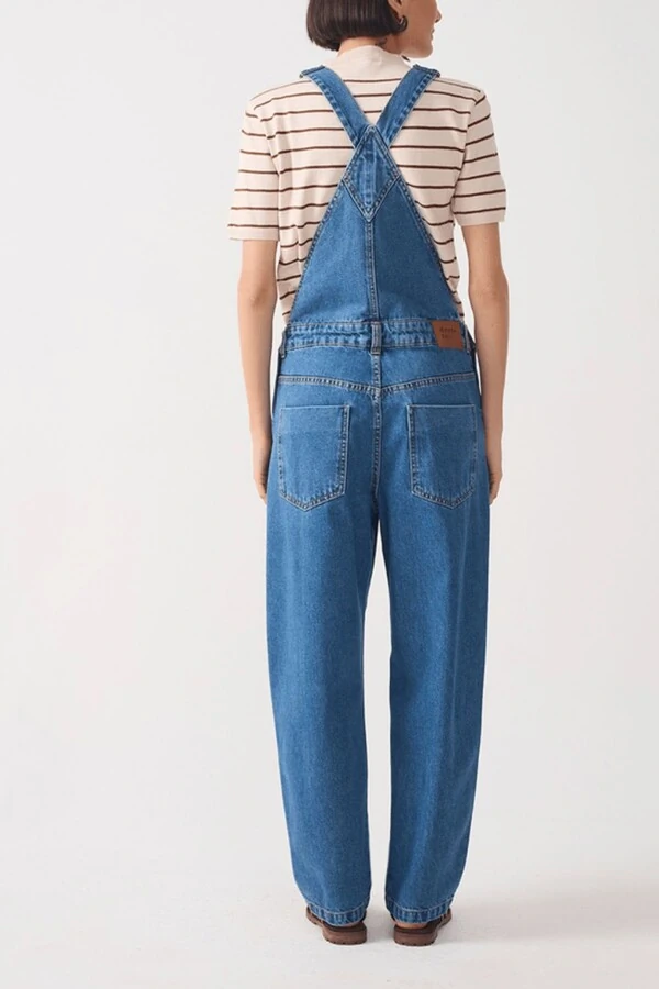 Jardineira jeans barrel confort Dress to