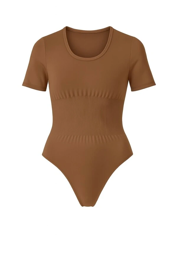 Body feminino manga curta modelador Kwi