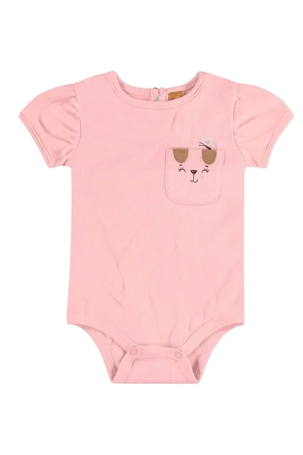 Conjunto body e short em suedine Up Baby