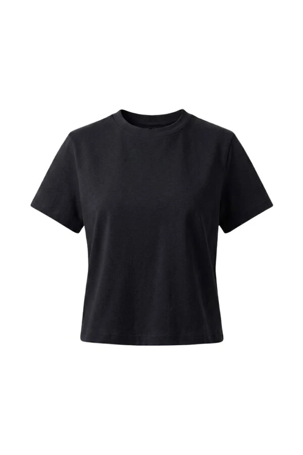 T-shirt feminina em algodão encorpado Kwi