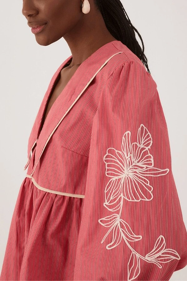 Blusa algodão listrado Dress to