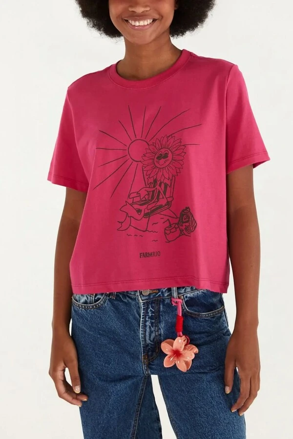 T shirt prainha siga o sol Farm