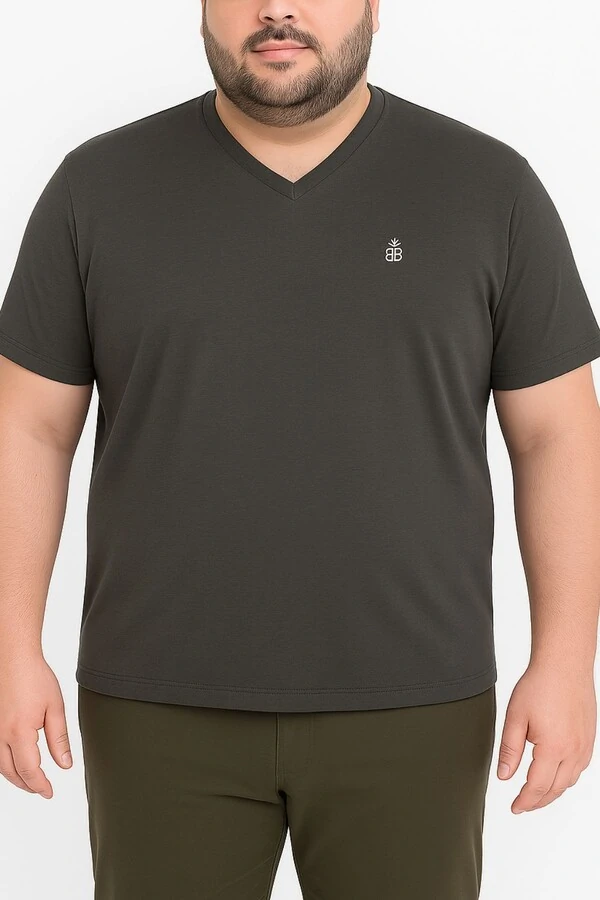 Camiseta masculina plus size Kwi