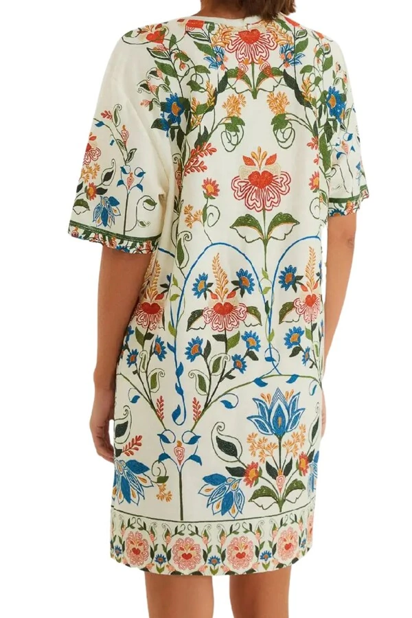 Vestido tshirt basico beleza Farm