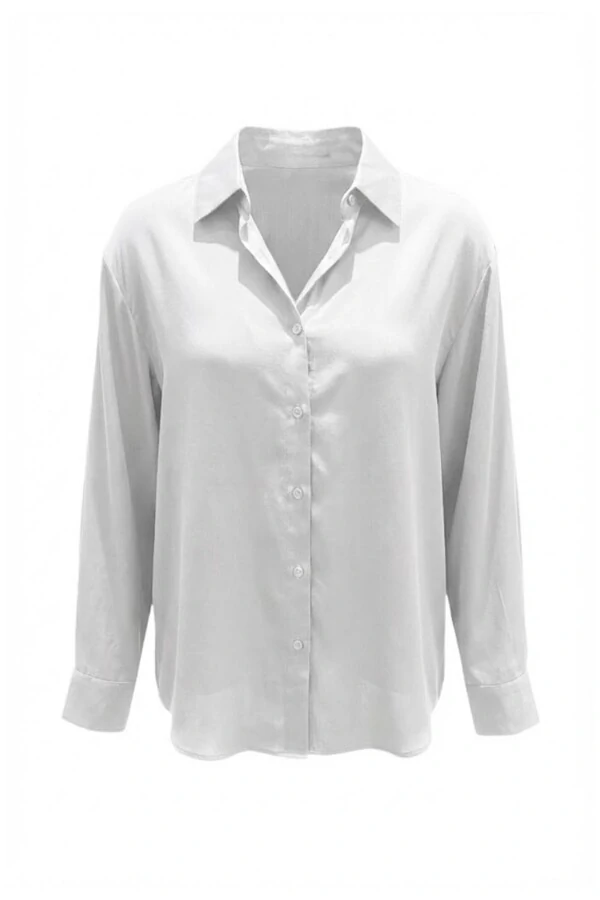 Camisa feminina manga longa em lyocell Kwi