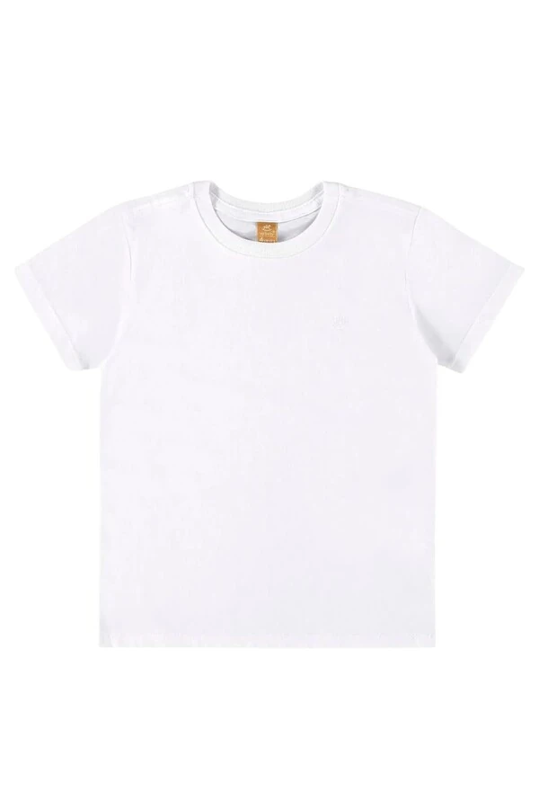 Camiseta manga curta em meia malha Up baby
