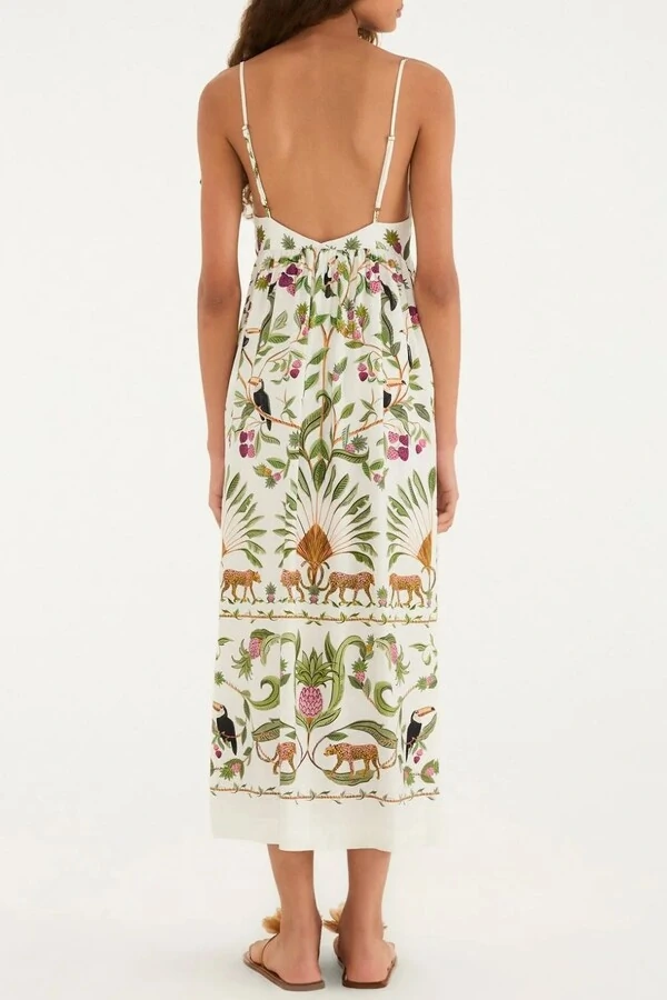 Vestido cropped floresta doce Farm