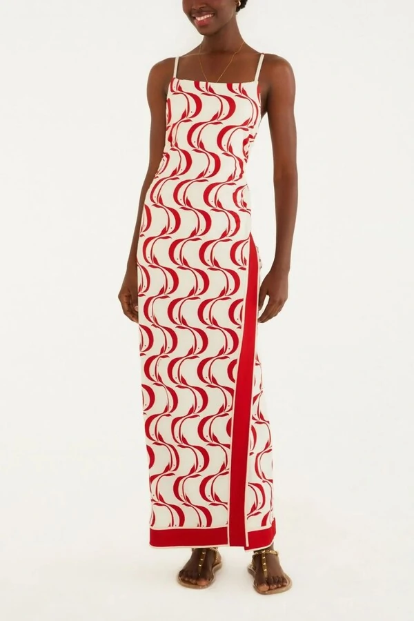 Vestido midi peixe copa Farm