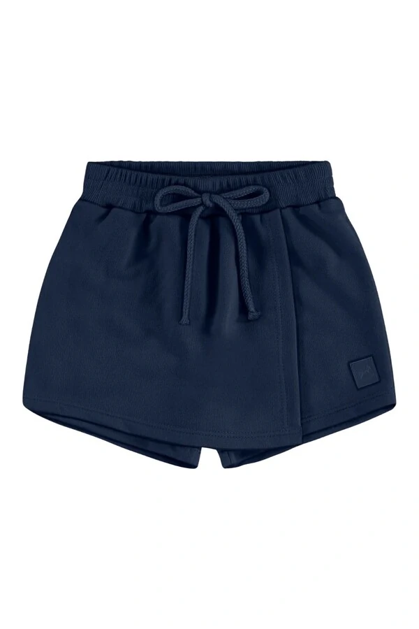 Short saia em moletom sem felpa Up Baby
