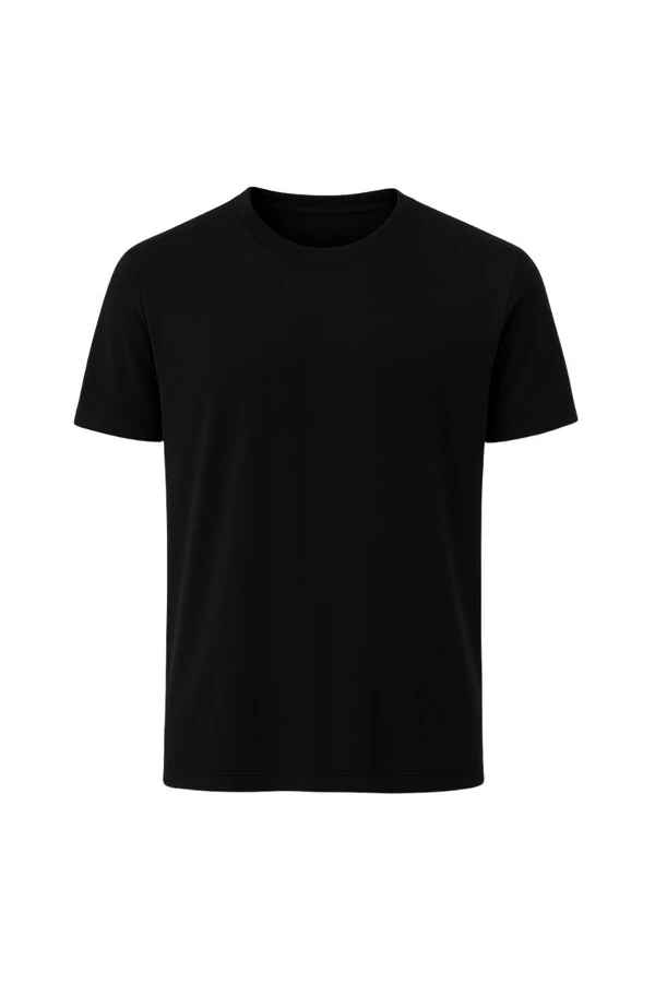 Camiseta masculina básica em malha Kwi