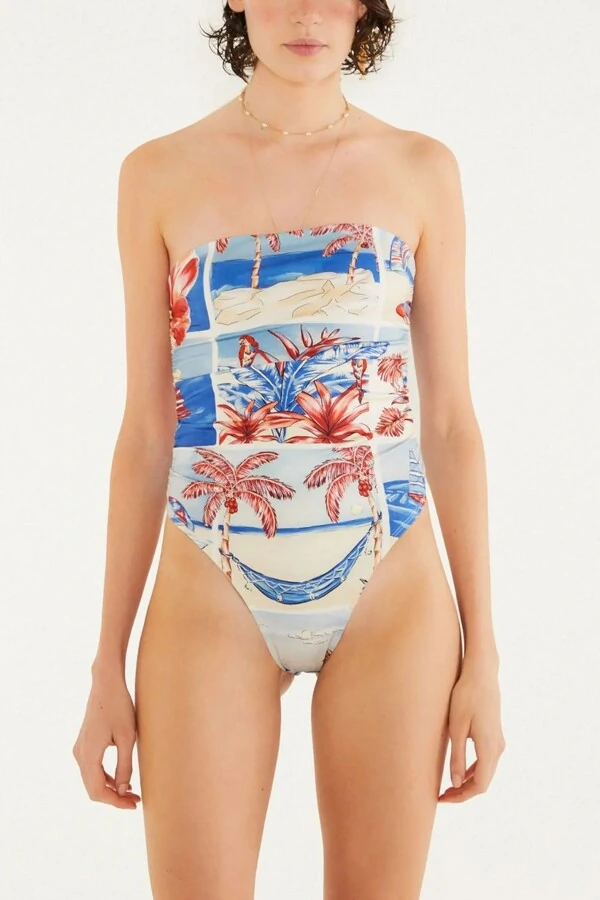 Body sem alça diario de verão Farm