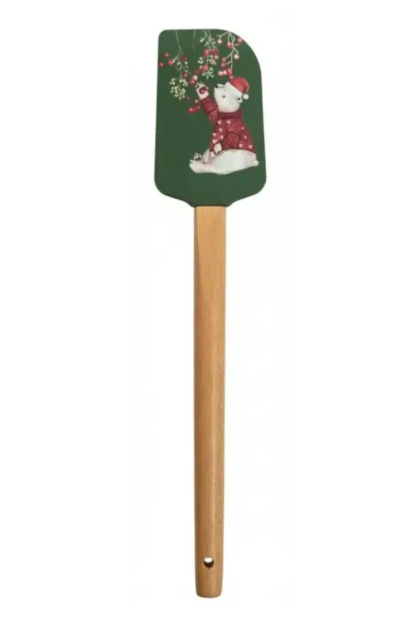 Kit espátulas para cozinha em silicone e madeira Kwi