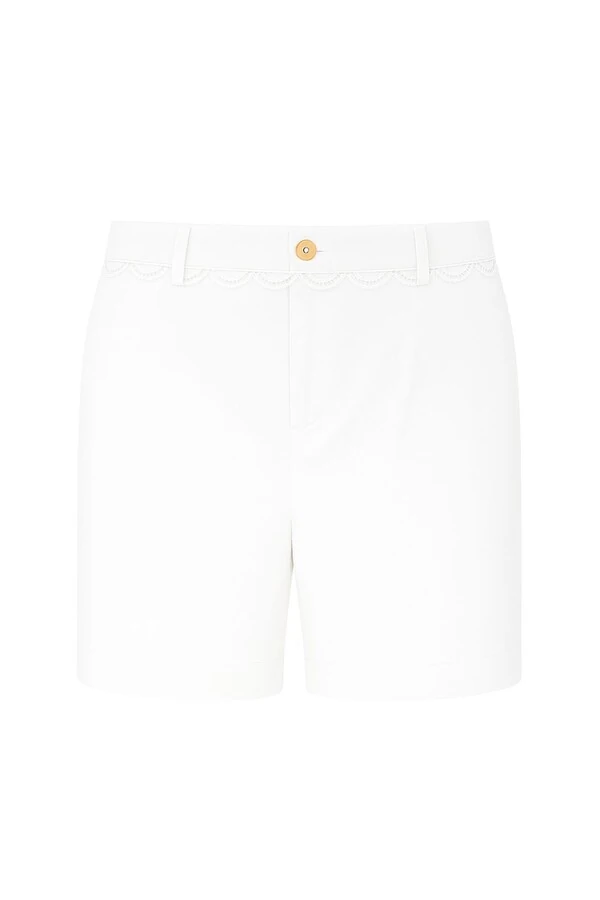 Short plus size detalhe renda Kwi