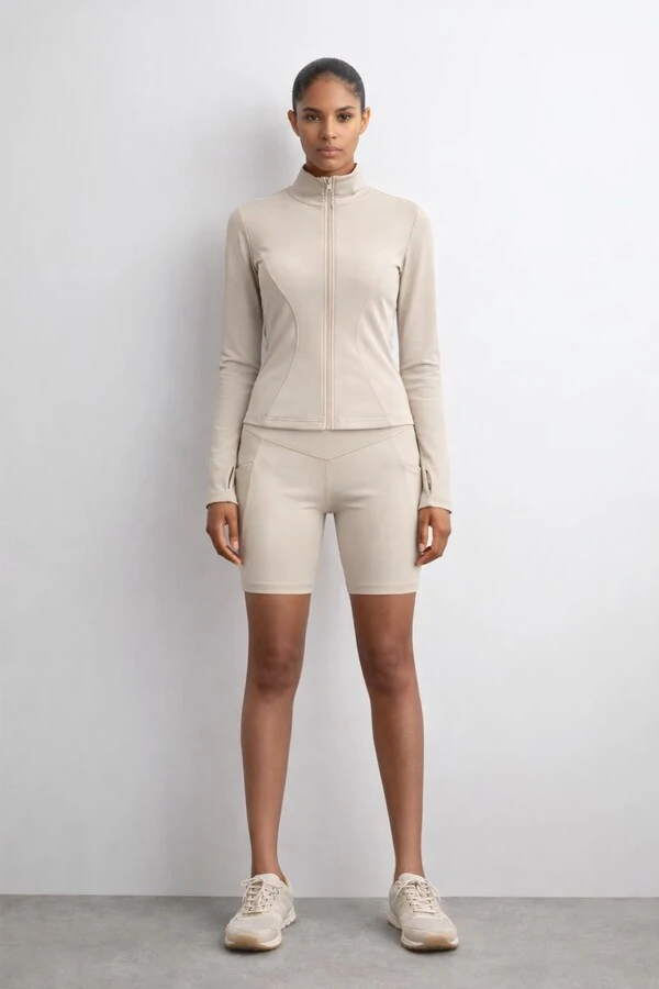 Short ciclista fitness em poliamida Kwi