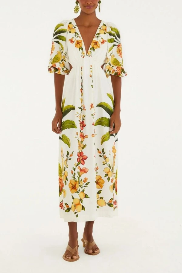Vestido cropped bosque chic Farm