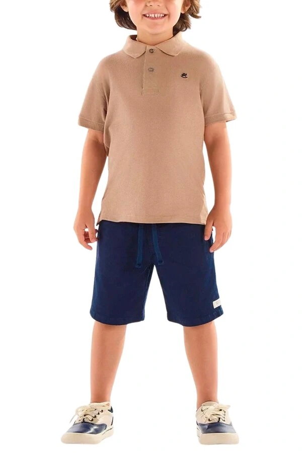 Bermuda em sarja com elastano Up Baby