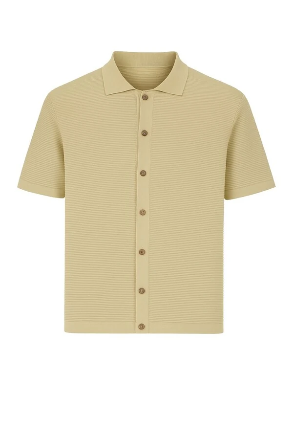 Camisa tricot masculina Kwi