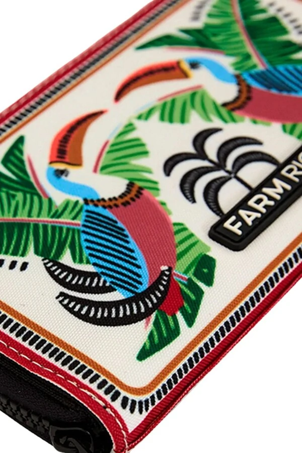 Carteira astral tucanos com folhagens Farm