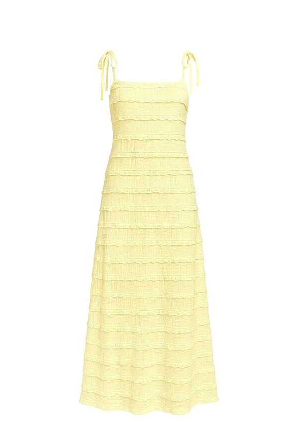 Vestido longo c/ renda Kwi