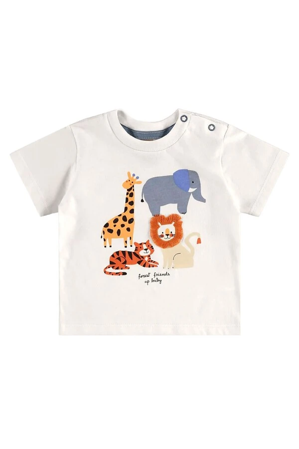 Conjunto camiseta malha e bermuda moletom Up Baby