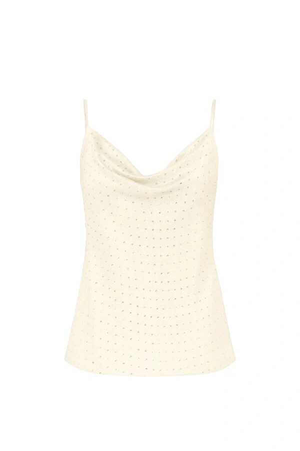 Blusa de alcinha com brilhos Kwi
