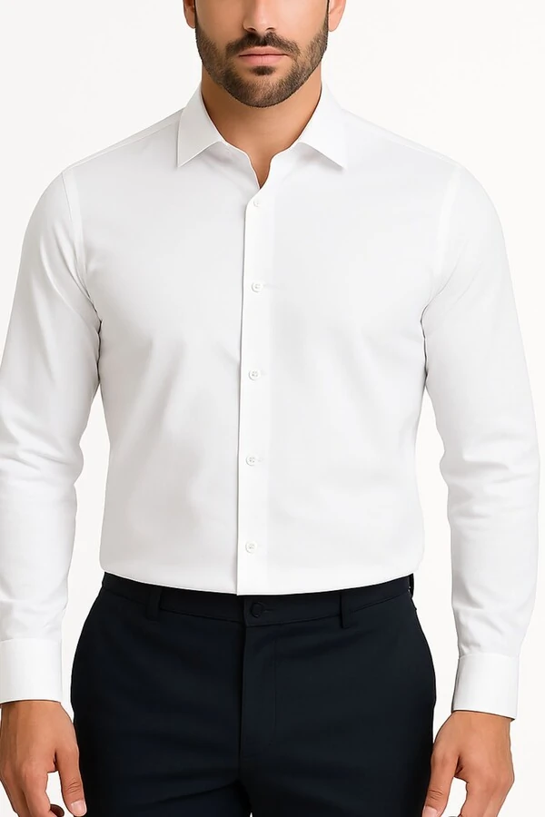 Camisa social ML masculina em algodão Kwi